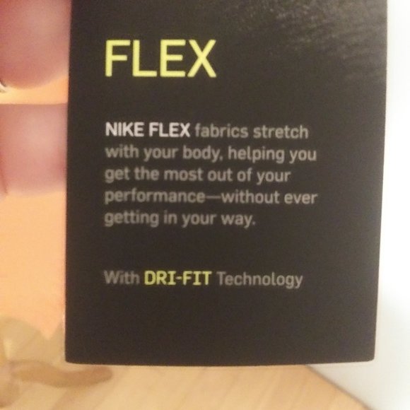 NWT Nike Flex Peach Orange Standard fit  Dri Fit Golf Top XL - Picture 4 of 15